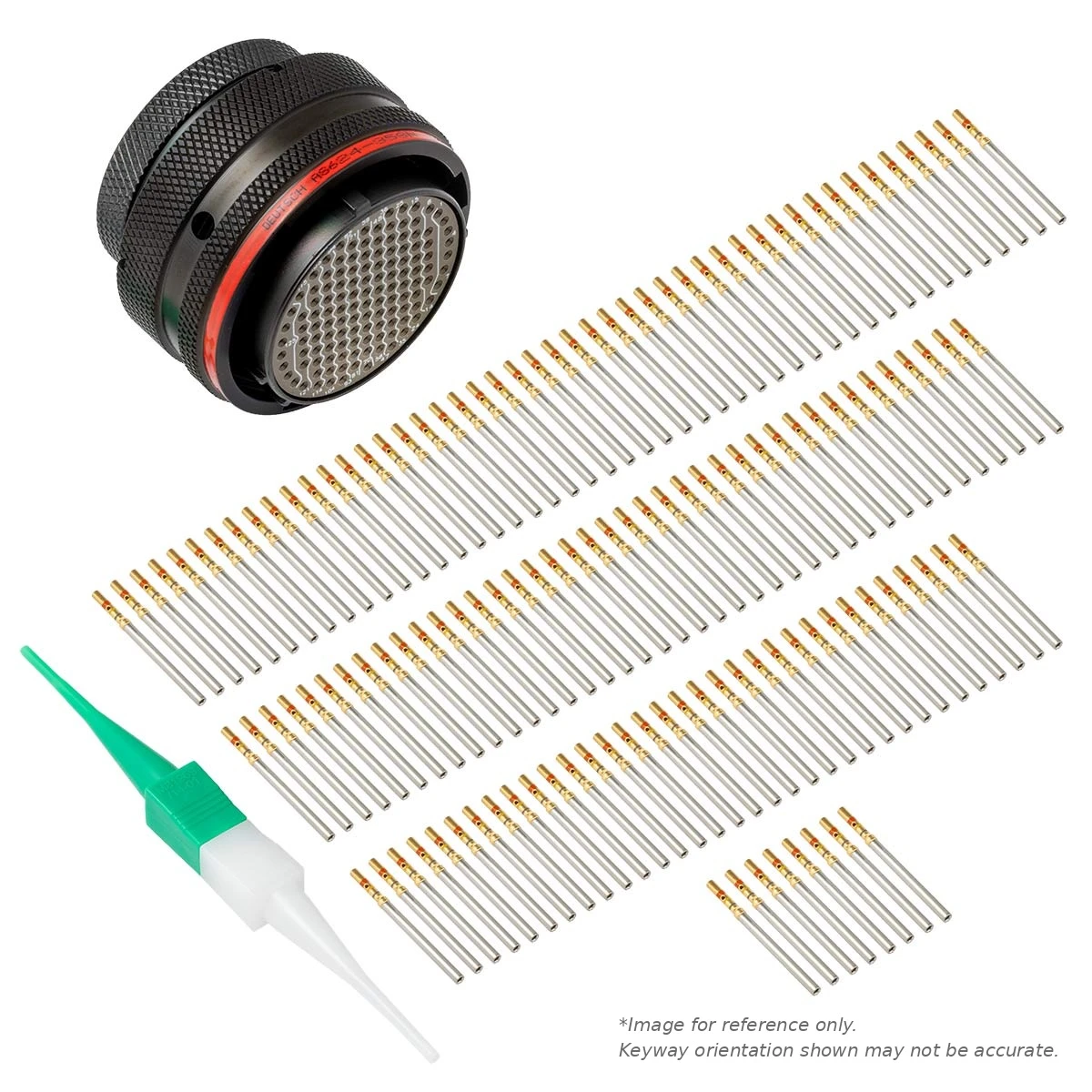 AS,128 WAY,PLG,SKT,N KEY,RED - AS624-35PN