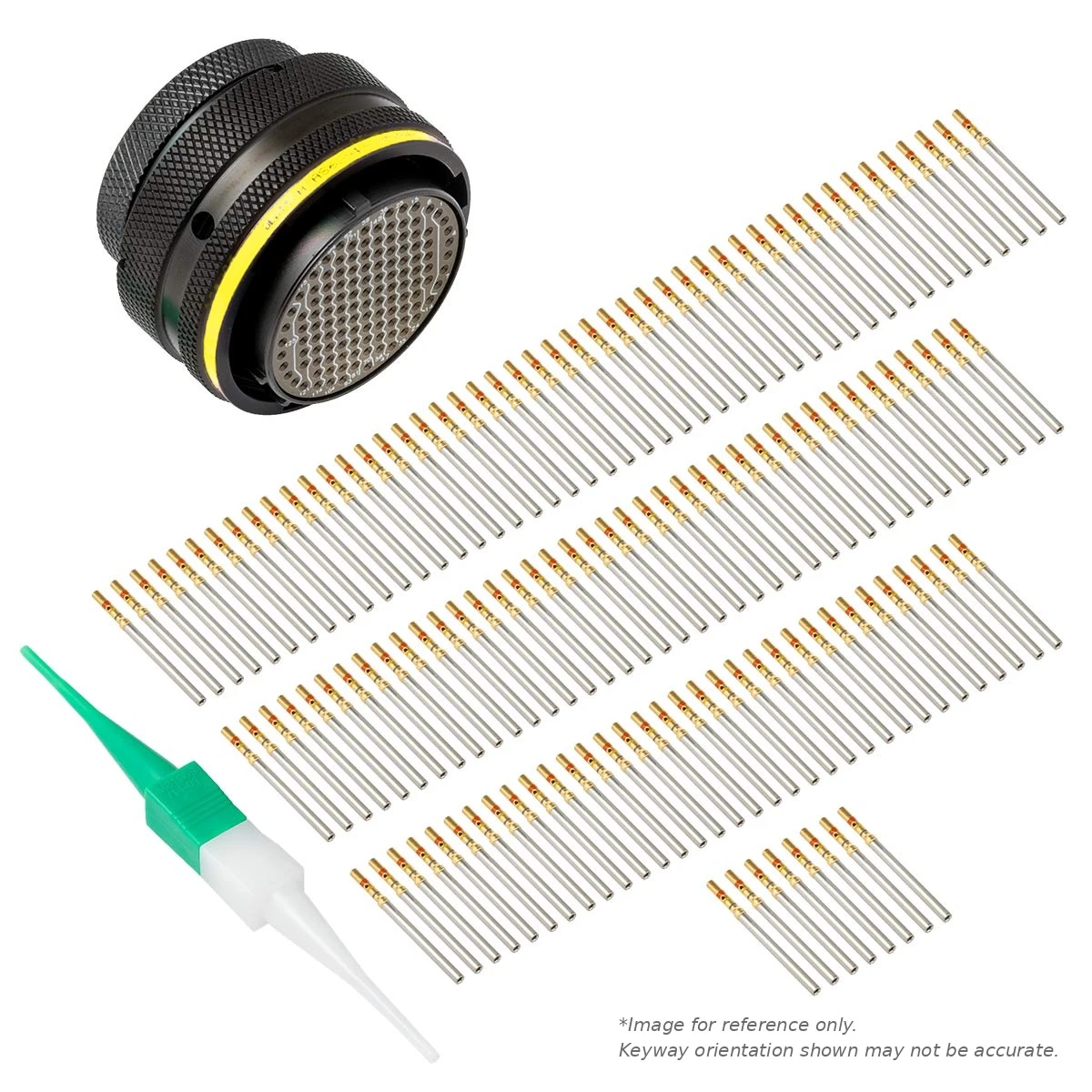 AS,128 WAY,PLG,PIN,A KEY,YELLOW - AS624-35SA