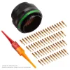 AS,61 WAY,PLG,PIN,D KEY,GREEN - AS624-61SD