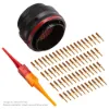 AS,61 WAY,PLG,PIN,N KEY,RED - AS624-61SN
