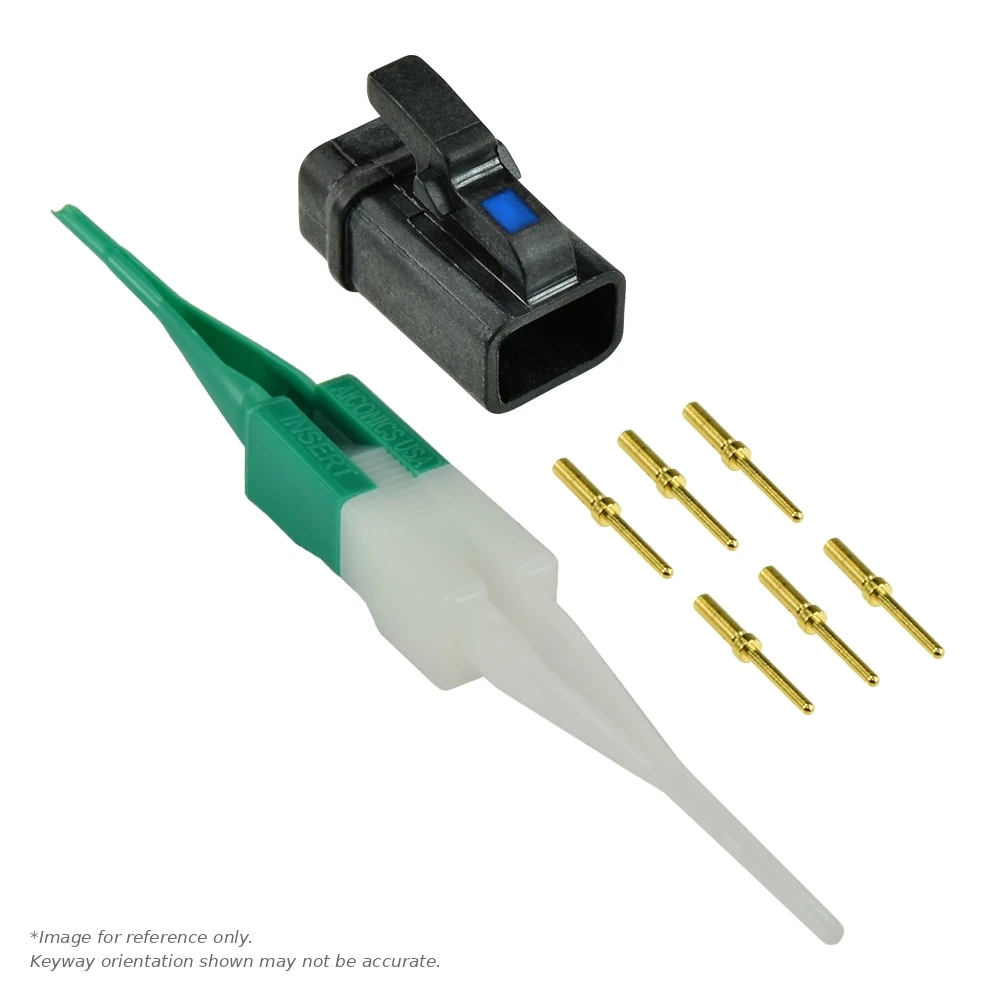 ASC,6 WAY,PLG,PIN,B KEY,BLUE - ASC605-06PB