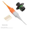 ASDD,11 WAY,FLG,PIN,D KEY,GREEN - ASDD008-11PD
