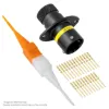 ASDD,23 WAY,FLG,PIN,A KEY,YELLOW - ASDD010-23PA