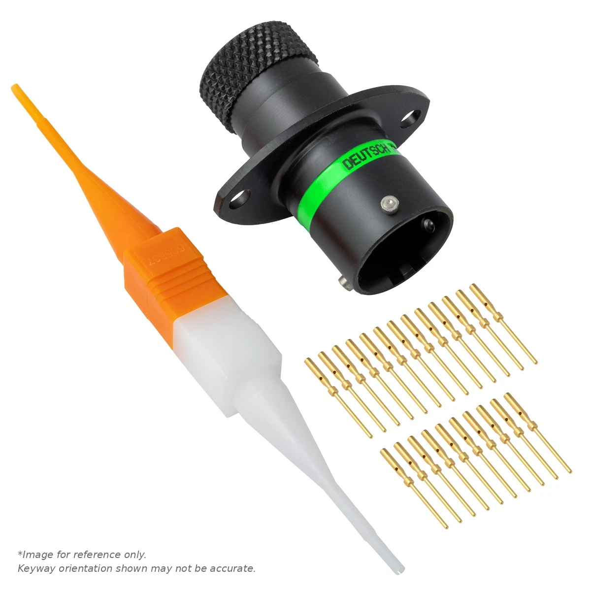 ASDD,23 WAY,FLG,PIN,D KEY,GREEN - ASDD010-23PD
