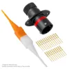 ASDD,23 WAY,FLG,PIN,N KEY,RED - ASDD010-23PN