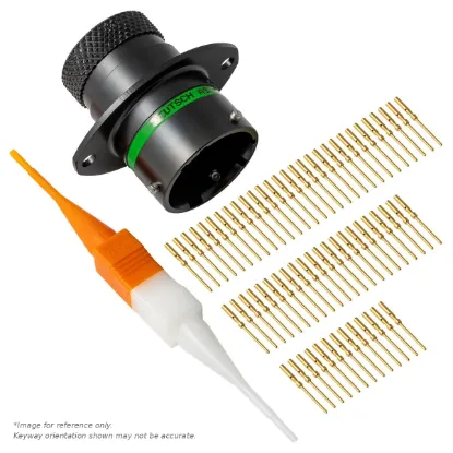 ASDD,41 WAY,FLG,PIN,D KEY,GREEN - ASDD012-41PD