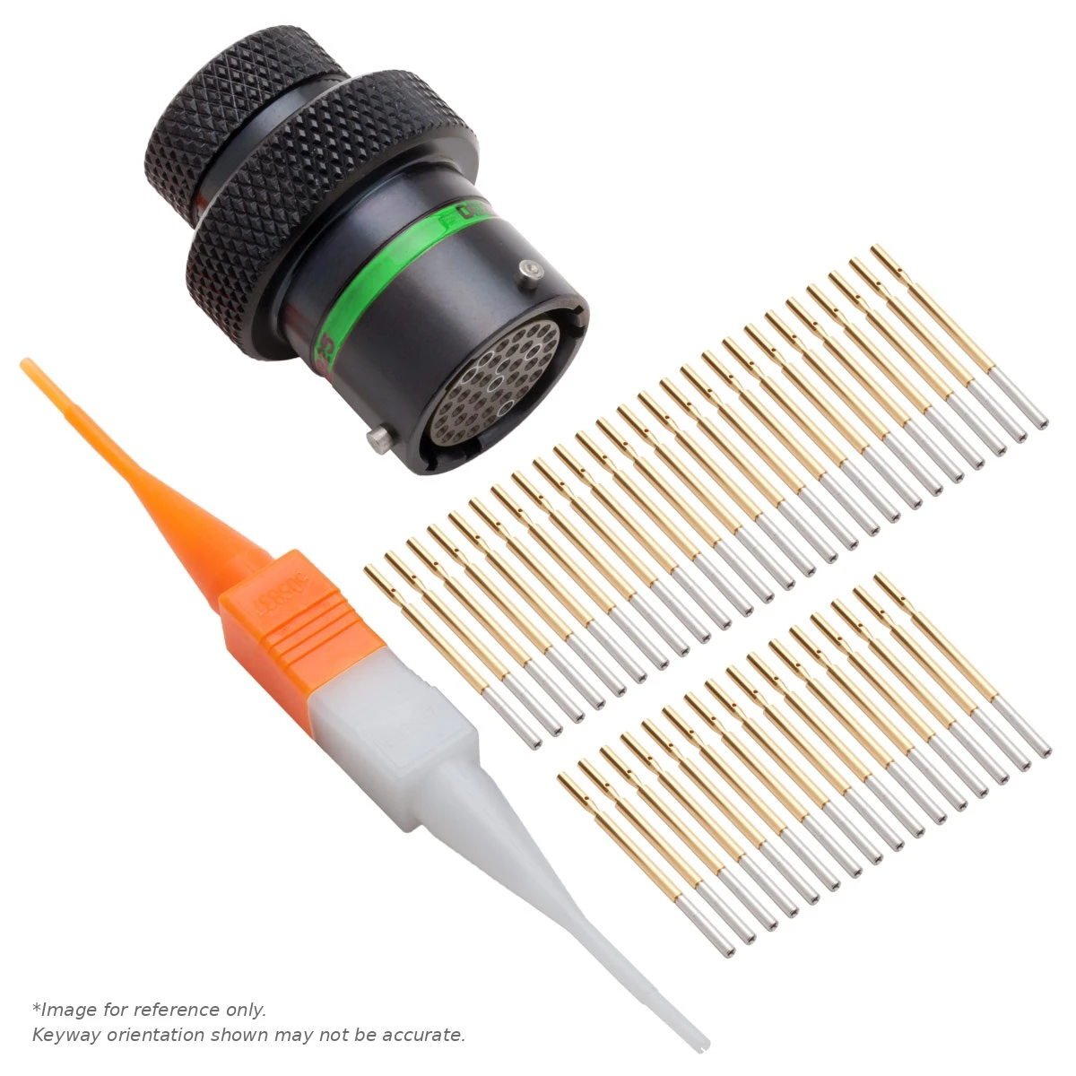 ASDD,23 WAY,INLINE,SKT,D KEY,GREEN - ASDD110-23SD