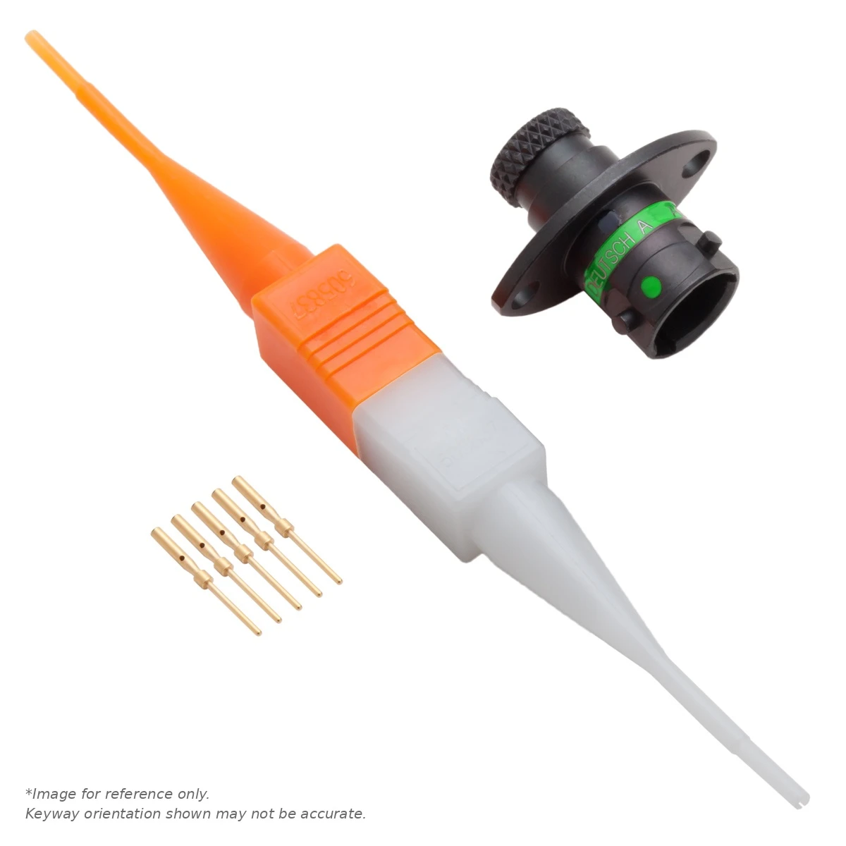 ASU,5 WAY,FLG,PIN,D KEY,GREEN - ASU003-05PD-HE