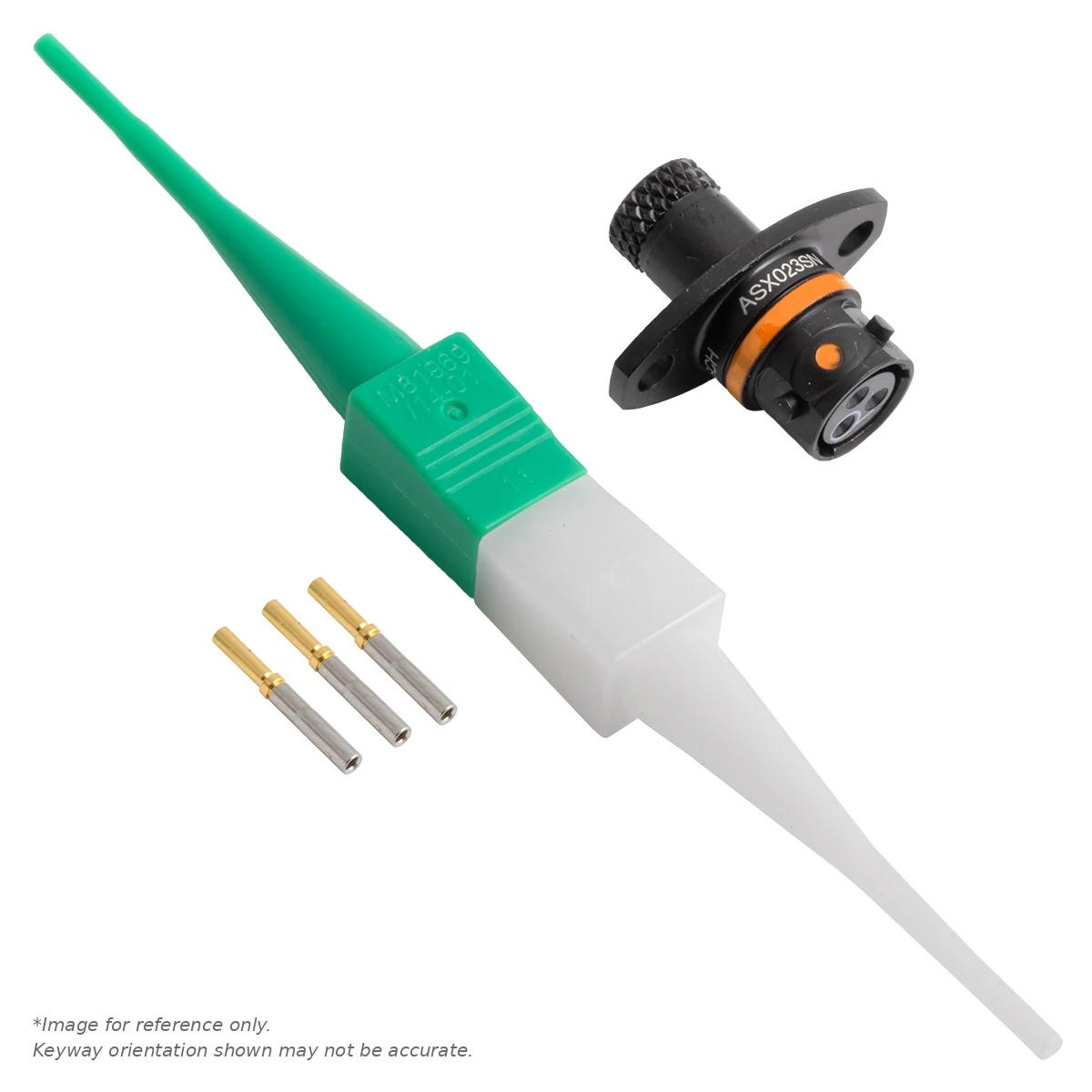 ASX,3 WAY,PIN,FLG,C KEY,ORANGE - ASX002-03PC-HE