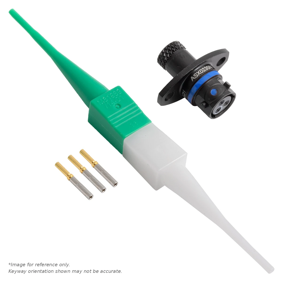 ASX,3 WAY,SKT,FLG,B KEY,BLUE - ASX002-03SB-HE