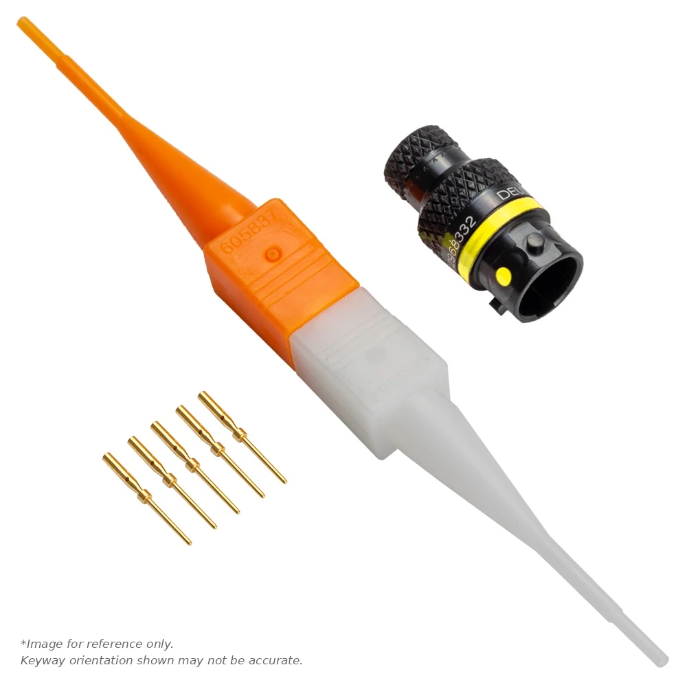 ASX,5 WAY,INLINE,PIN,A KEY,YELLOW - ASX102-05PA-HE