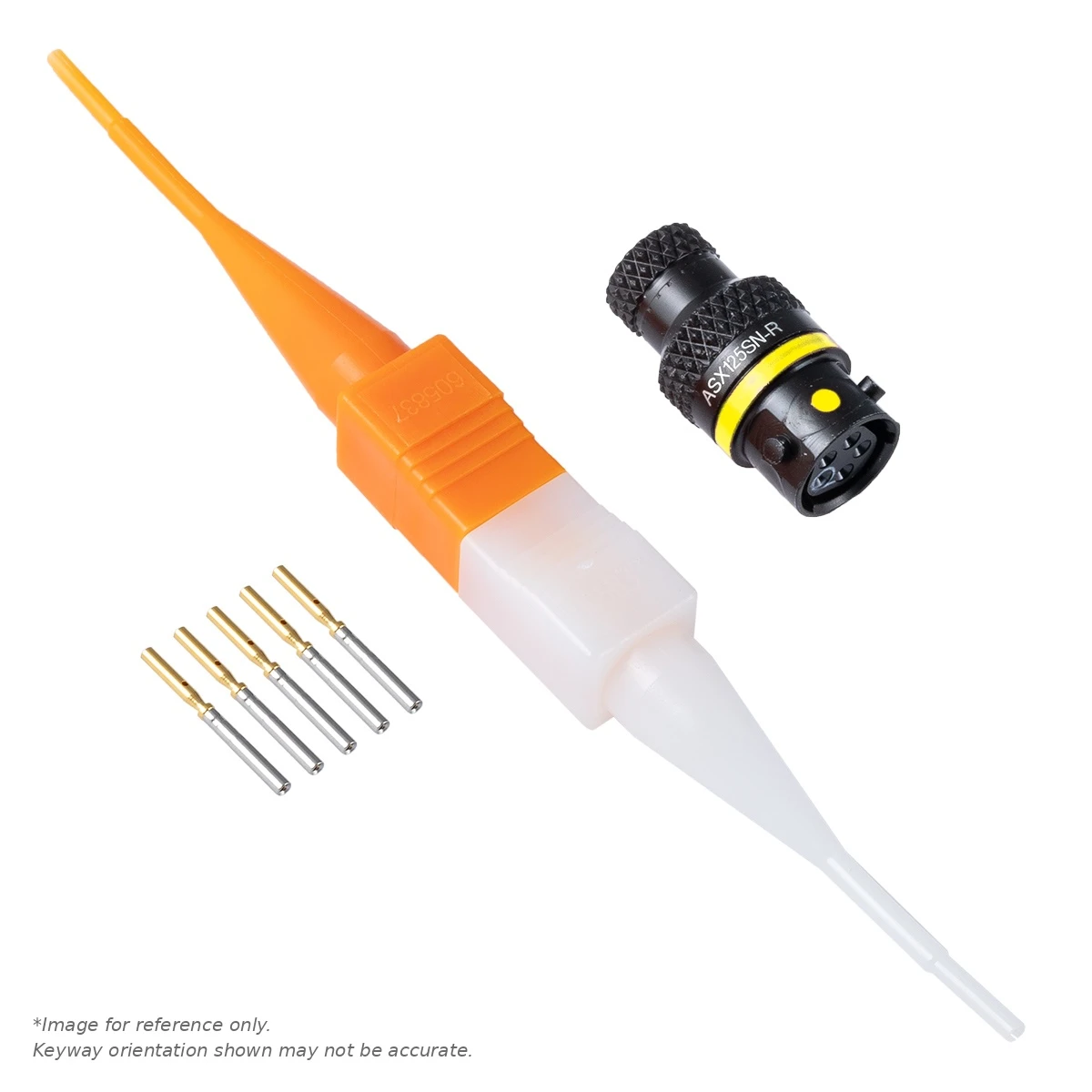 ASX,5 WAY,INLINE,SKT,A KEY,YELLOW - ASX102-05SA-HE