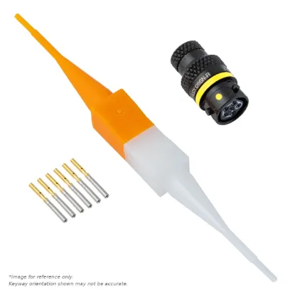 ASX,6 WAY,INLINE,SKT,A KEY,YELLOW - ASX102-06SA-HE
